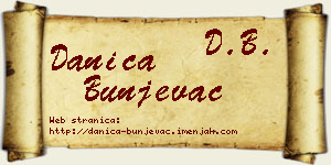 Danica Bunjevac vizit kartica